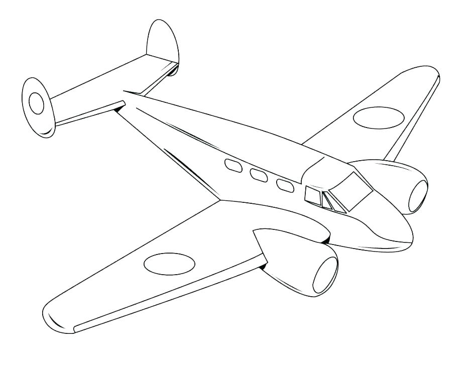 Aeroplane Coloring Pages For Kids at GetDrawings | Free download