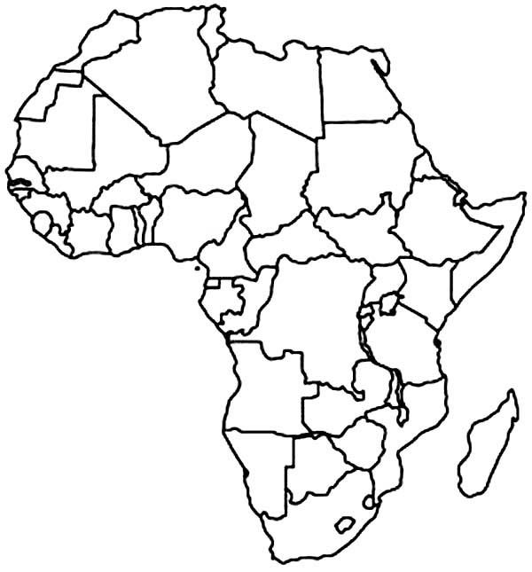 Africa Map Coloring Sheet Coloring Pages The Best Porn Website