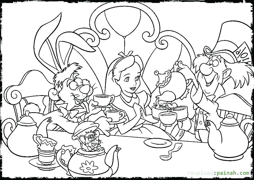 Coloring and Drawing: Kawaii Goth Alice In Wonderland Coloring Pages