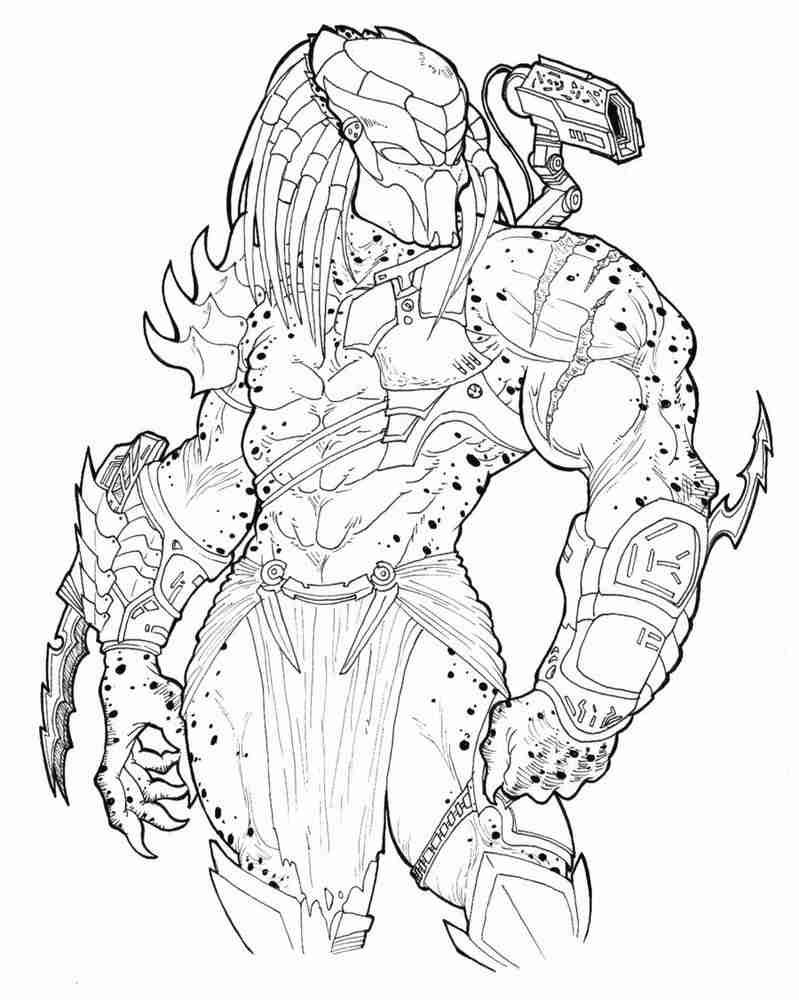 Alien Vs Predator Coloring Pages At Getdrawings Free Download