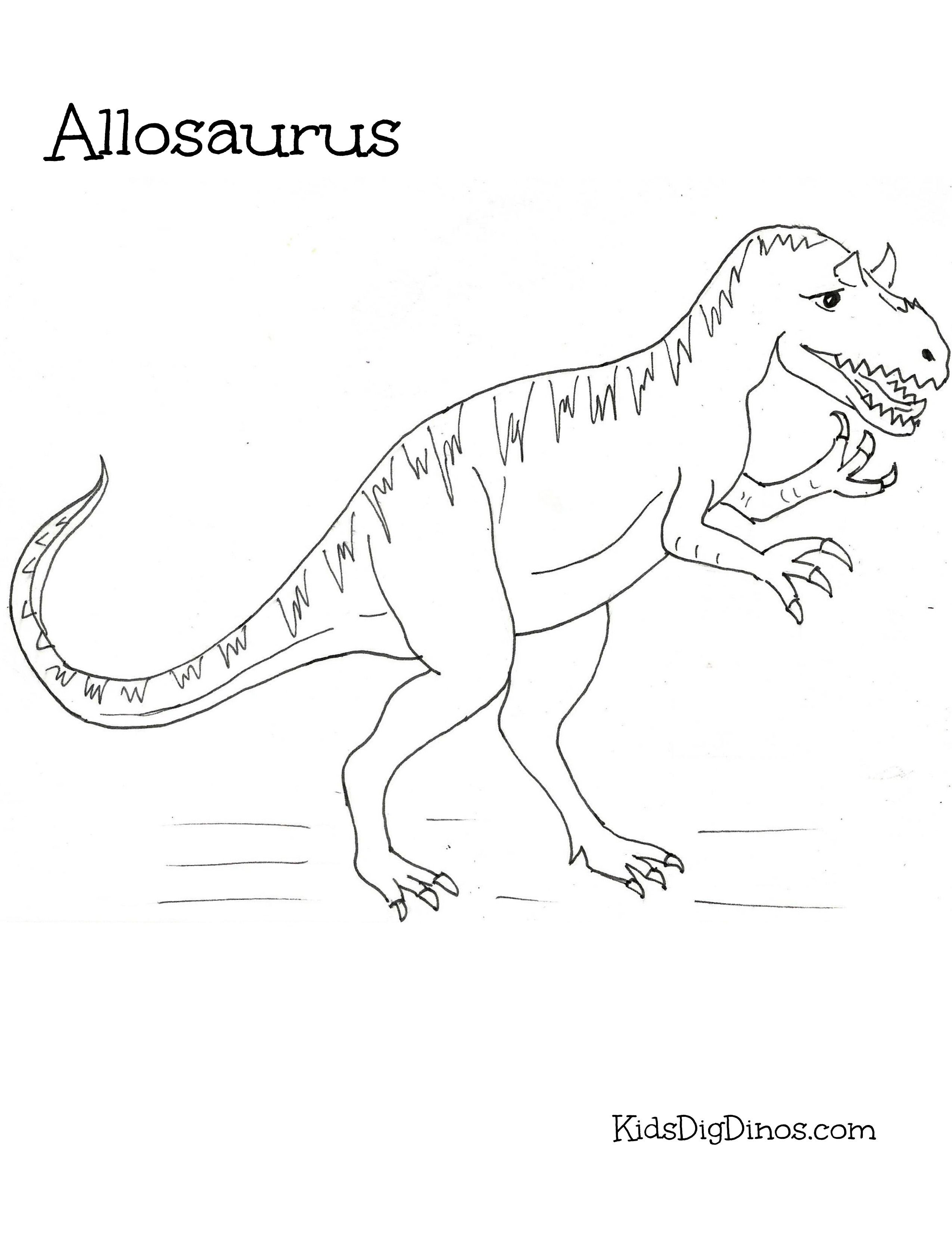 Allosaurus Coloring Page at GetDrawings Free download