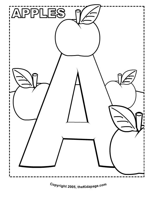 Free Printable Alphabet Coloring Worksheets For Kindergarten