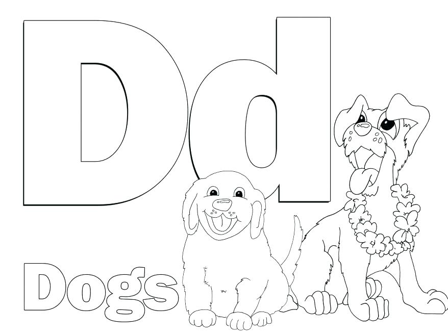 Letter D Coloring Page