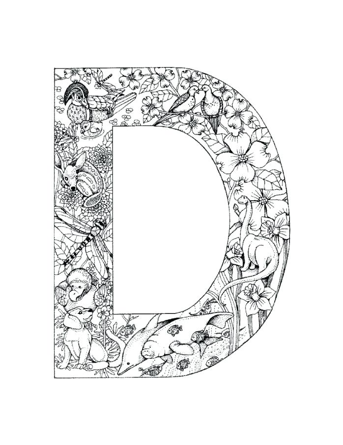 Alphabet Coloring Pages D at GetDrawings | Free download