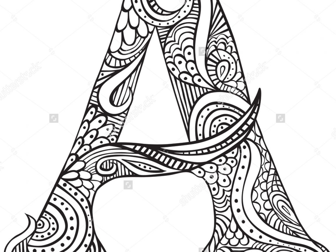 Alphabet Coloring Pages For Adults at GetDrawings | Free download