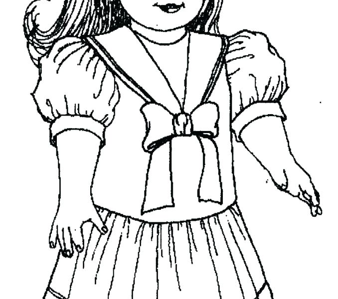 American Girl Coloring Pages Kit At Getdrawings Free Download