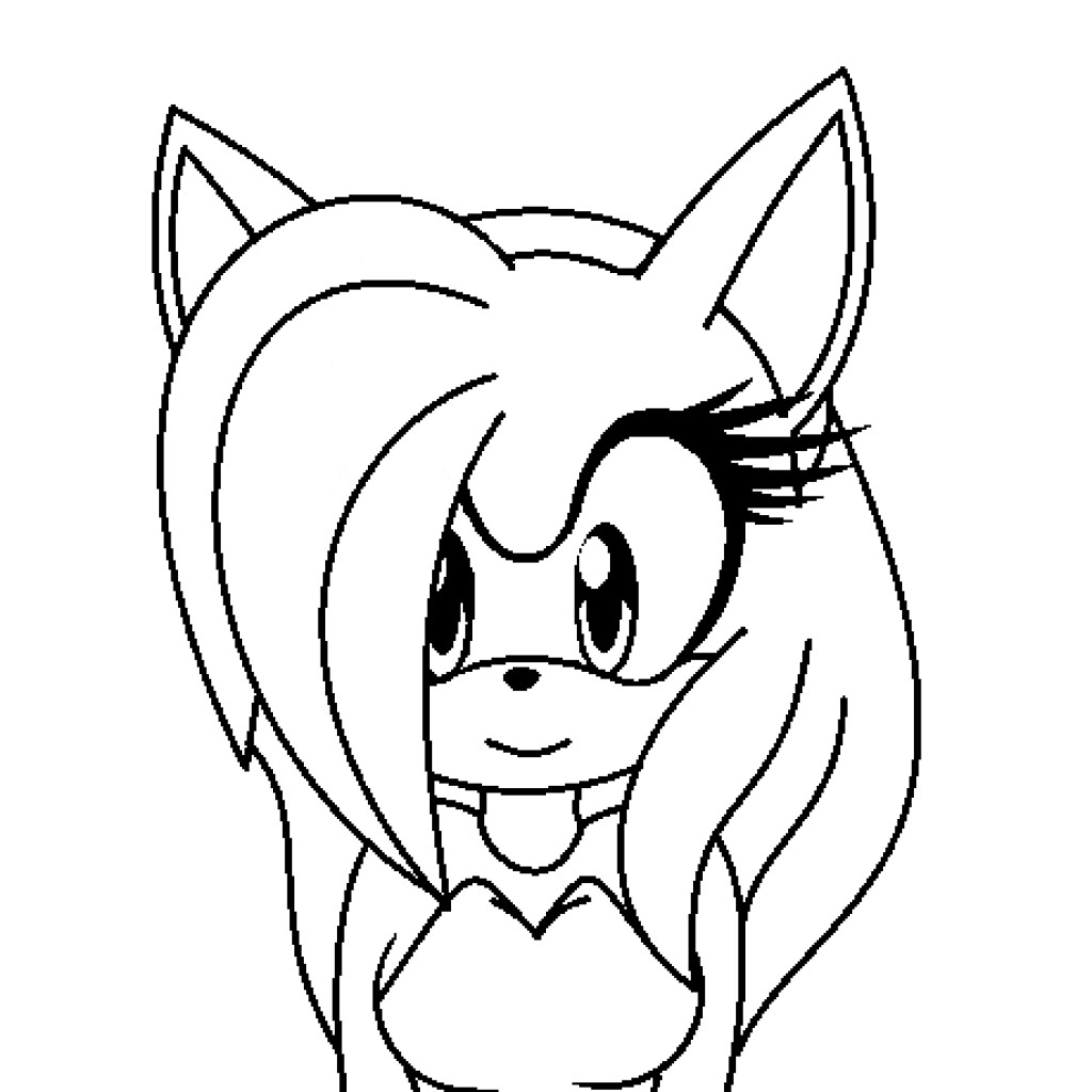 Amy Sonic Coloring Pages at GetDrawings | Free download