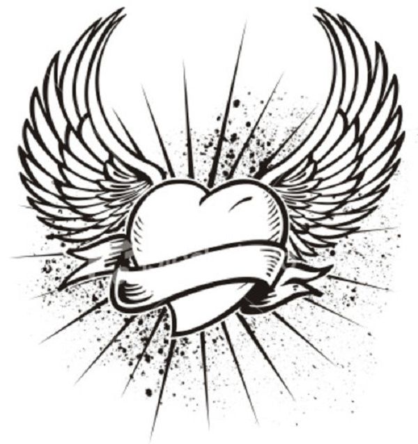 Angel Heart Coloring Pages At Getdrawings Free Download