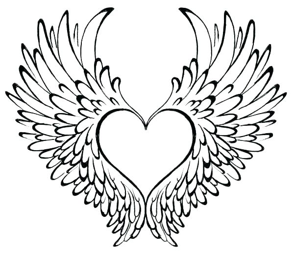 Angel Heart Coloring Pages At Getdrawings Free Download