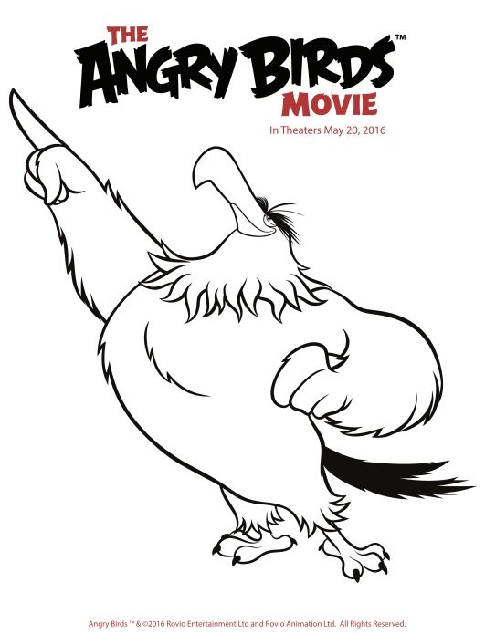 Angry Birds Mighty Eagle Coloring Pages Coloring Pages