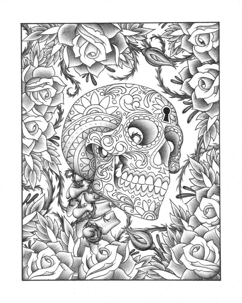 Animal Skull Coloring Pages at GetDrawings | Free download