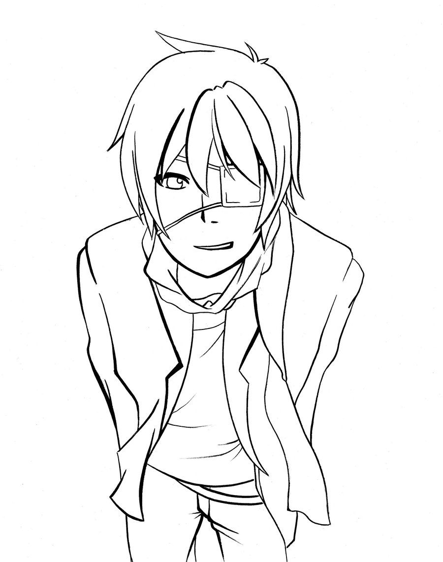 Anime Boy Coloring Pages At GetDrawings Free Download