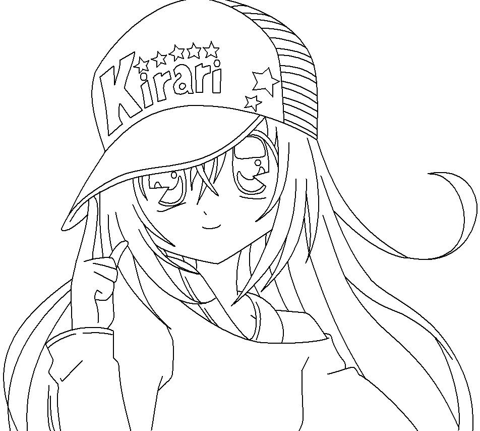Anime Characters Coloring Pages at GetDrawings Free download