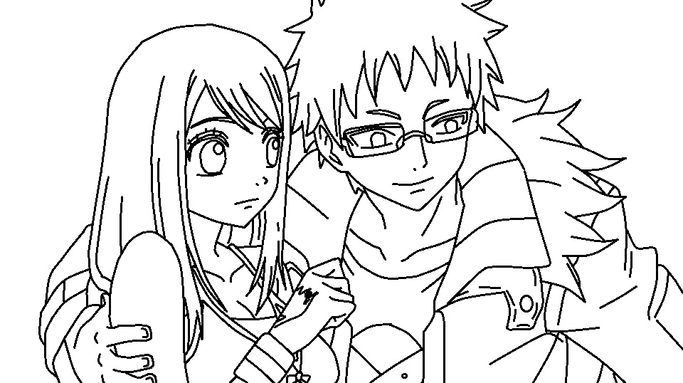 Anime Couple Coloring Pages To Print at GetDrawings | Free download