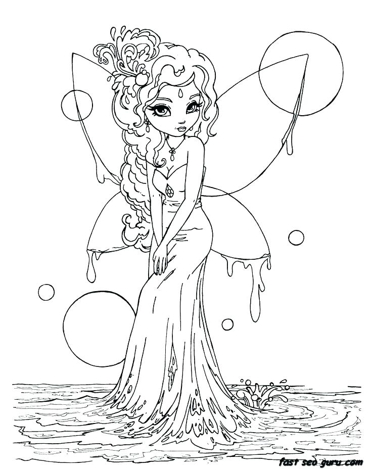 Anime Fairy Coloring Pages at GetDrawings | Free download