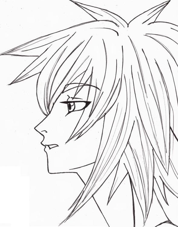 Anime Guy Coloring Pages at GetDrawings | Free download