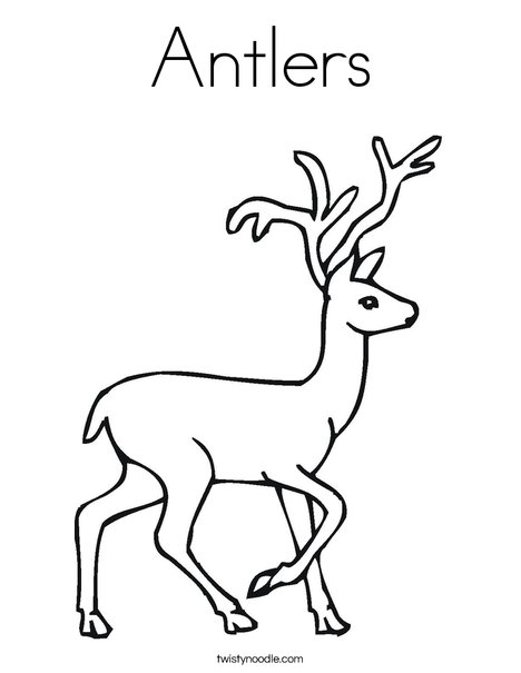 Featured image of post Printable Deer Antler Coloring Pages