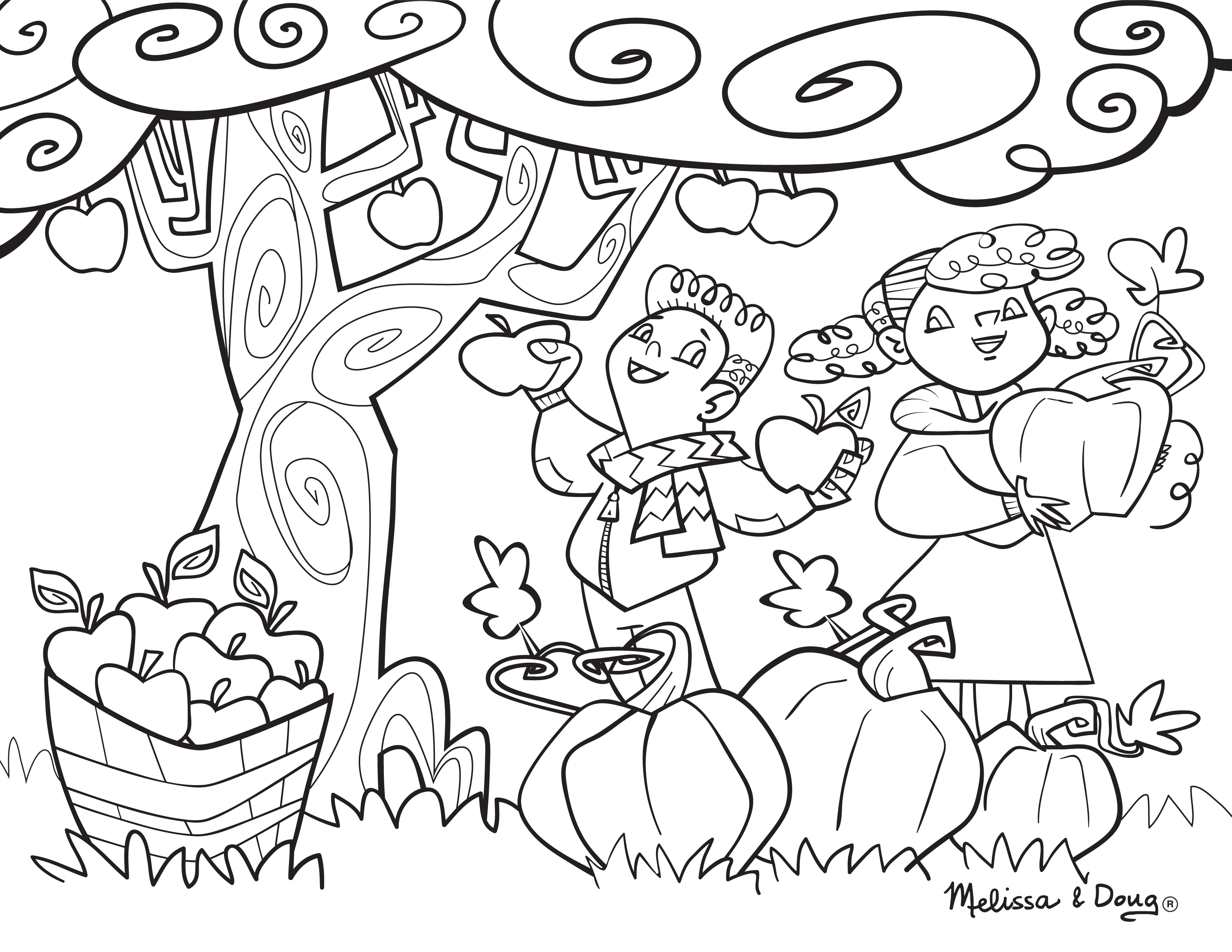 Apple Orchard Coloring Pages At GetDrawings Free Download