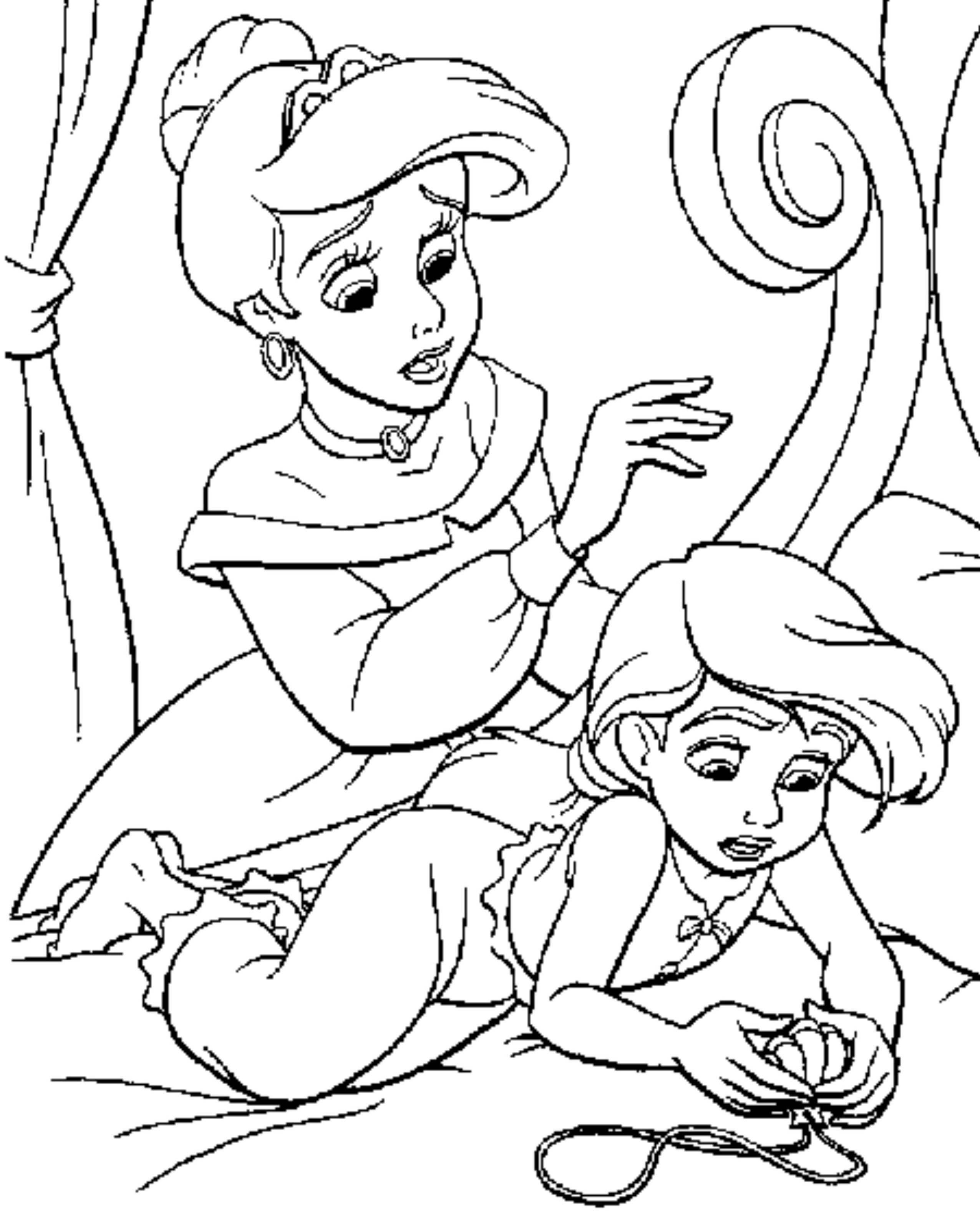 Ariel Coloring Pages To Print at GetDrawings | Free download