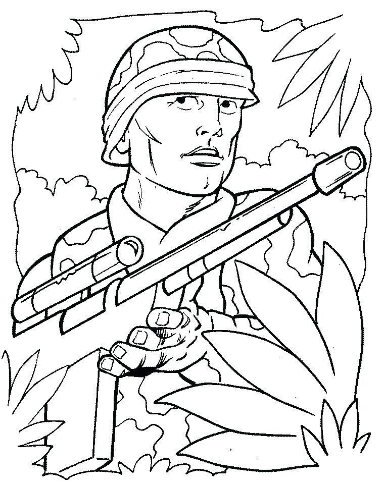 Army Guy Coloring Pages At GetDrawings Free Download