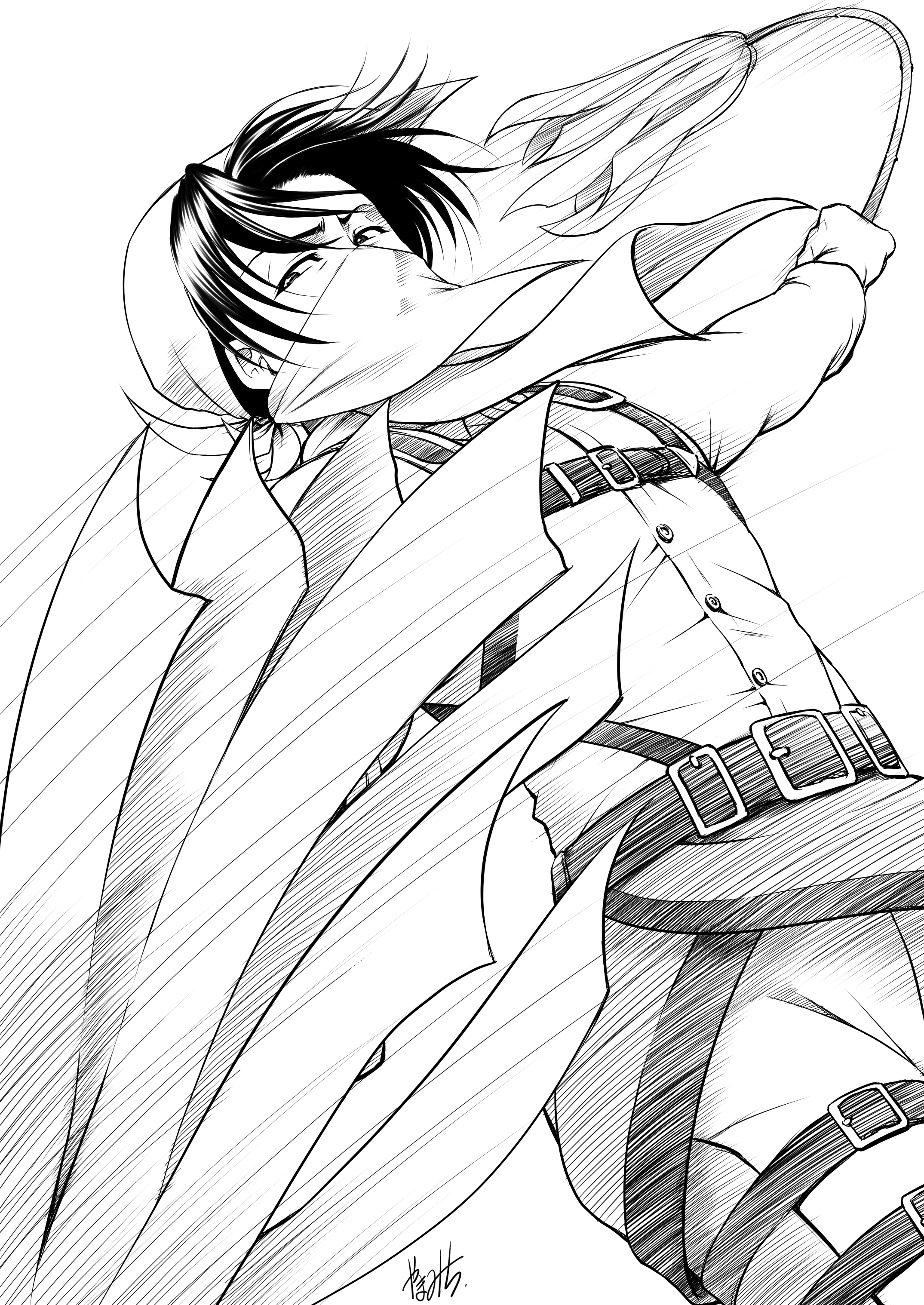 Attack On Titan Coloring Pages at GetDrawings | Free download