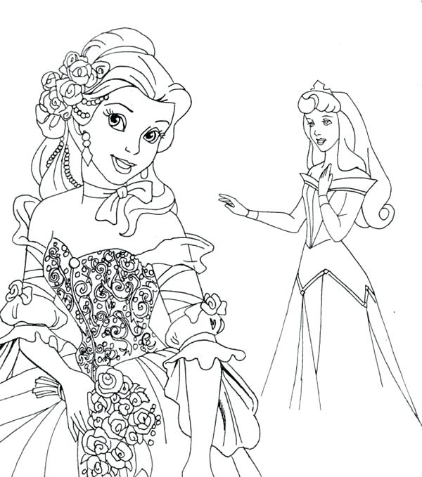 Simple Baby Aurora Coloring Pages for Adult