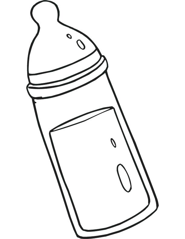 Baby Bottle Coloring Page At Getdrawings Free Download