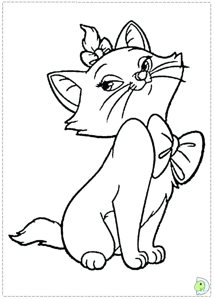 Baby Cat Coloring Pages at GetDrawings | Free download