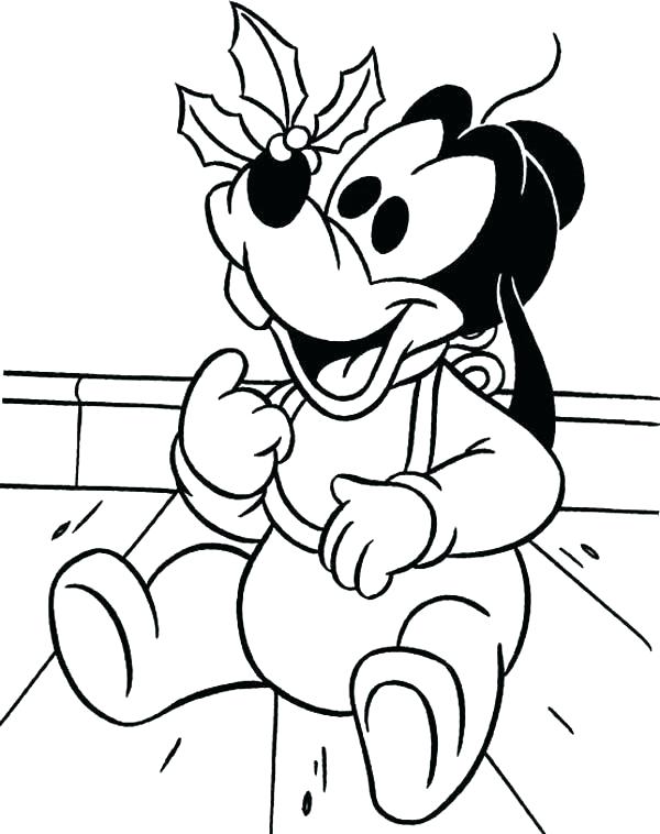 Baby Goofy Coloring Pages At Getdrawings Free Download