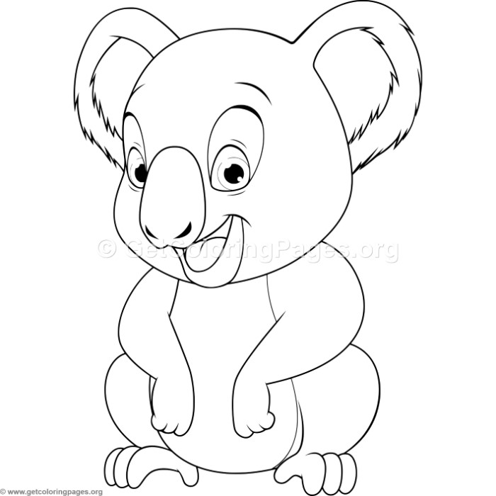 Baby Koala Drawing at GetDrawings | Free download