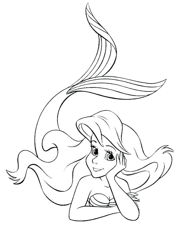 Baby Little Mermaid Coloring Pages at GetDrawings | Free download