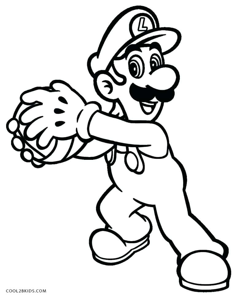 The best free Luigi coloring page images. Download from 495 free
