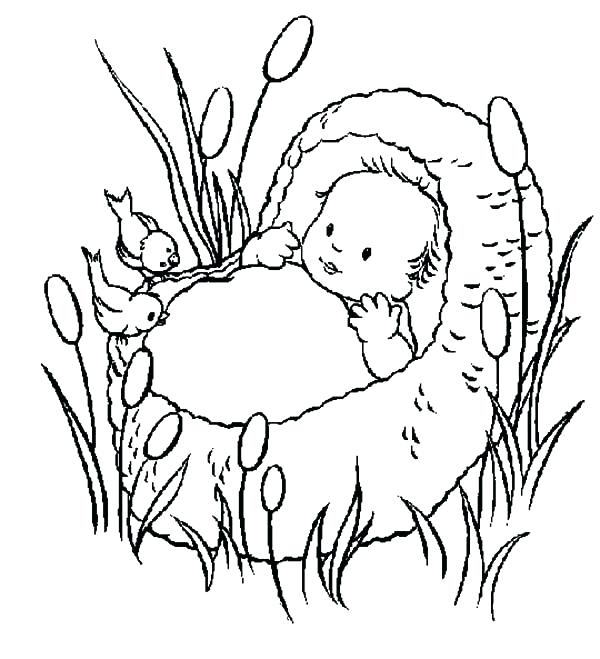 Baby Moses Coloring Page at GetDrawings | Free download