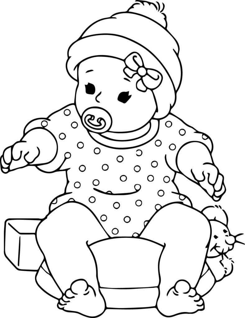 Baby Picture Coloring Pages At Getdrawings Free Download