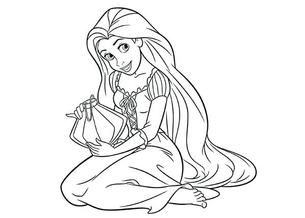 The best free Rapunzel coloring page images. Download from 740 free