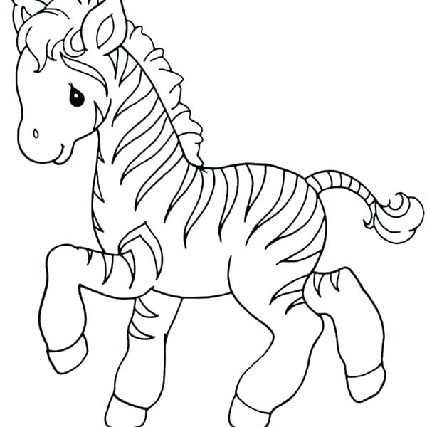 Baby Zebra Coloring Pages at GetDrawings | Free download
