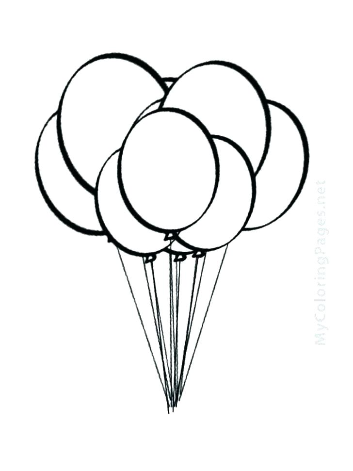 Balloon Coloring Pages Printable at GetDrawings | Free download