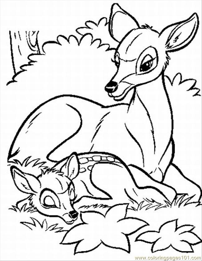 Bambi Coloring Pages At Getdrawings 