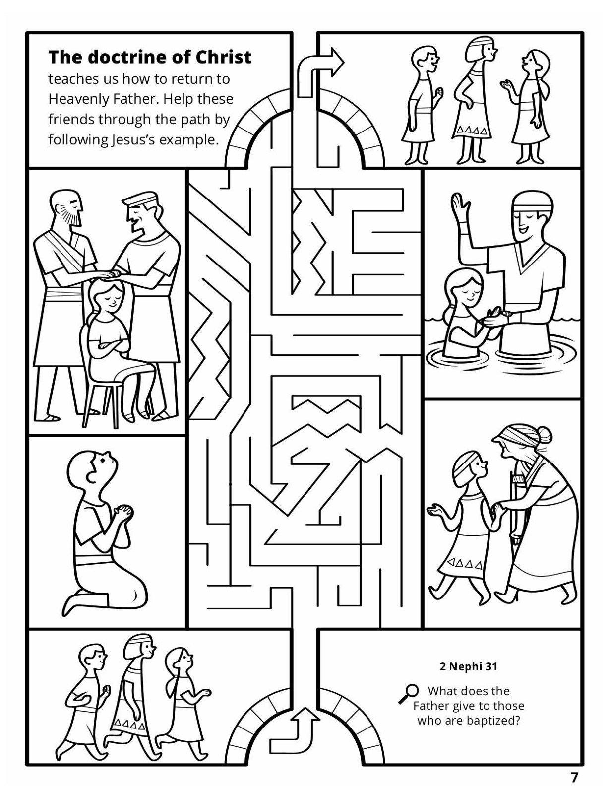 Baptism Coloring Pages at GetDrawings | Free download