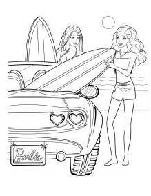 Barbie Car Coloring Pages at GetDrawings | Free download
