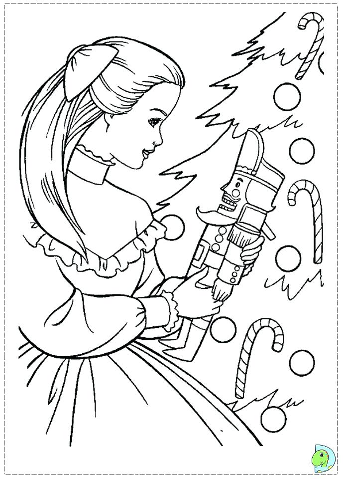 Barbie Christmas Coloring Pages at GetDrawings | Free download
