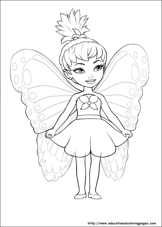 Barbie Mariposa Coloring Pages At Getdrawings Free Download