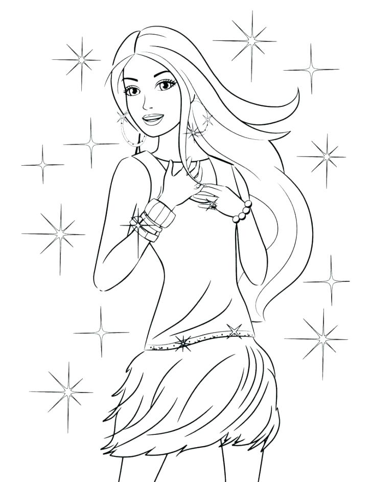 Barbie Printable Coloring Pages at GetDrawings | Free download