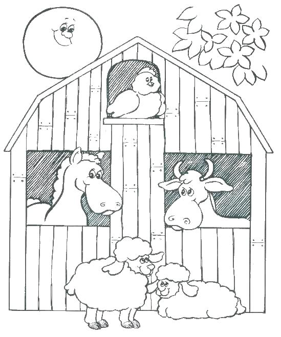 Barn Animals Coloring Pages At Getdrawings Free Download