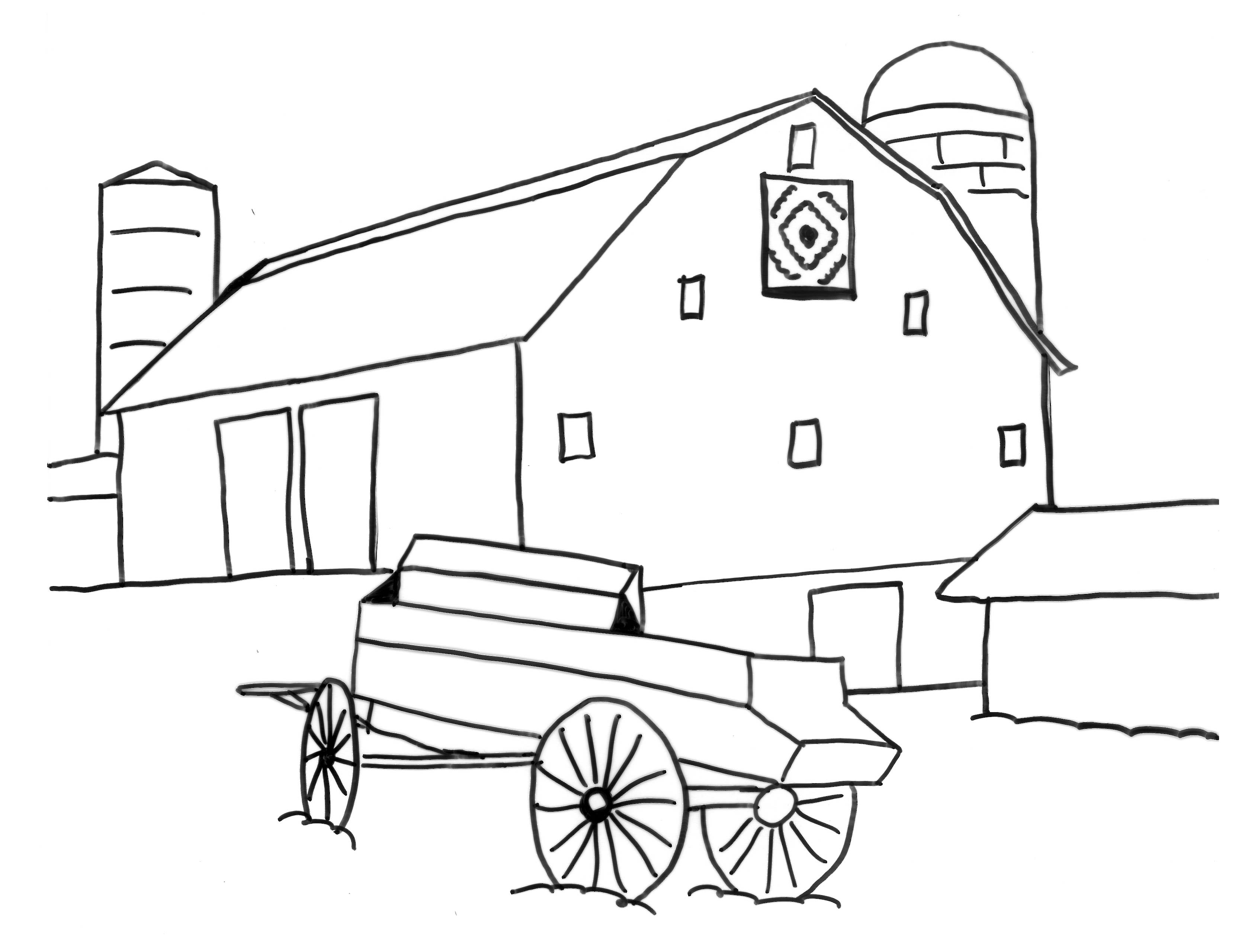 Barn Coloring Pages at GetDrawings | Free download