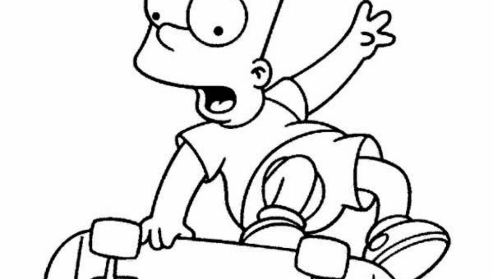 Bart Simpson Coloring Pages At Getdrawings Free Download