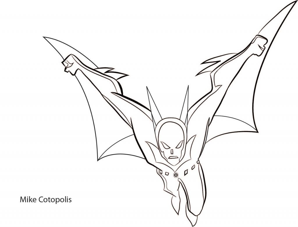 Batman Beyond Coloring Pages At Getdrawings Free Download