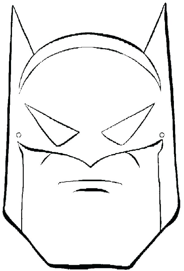 Batman Mask Coloring Page At Getdrawings Free Download