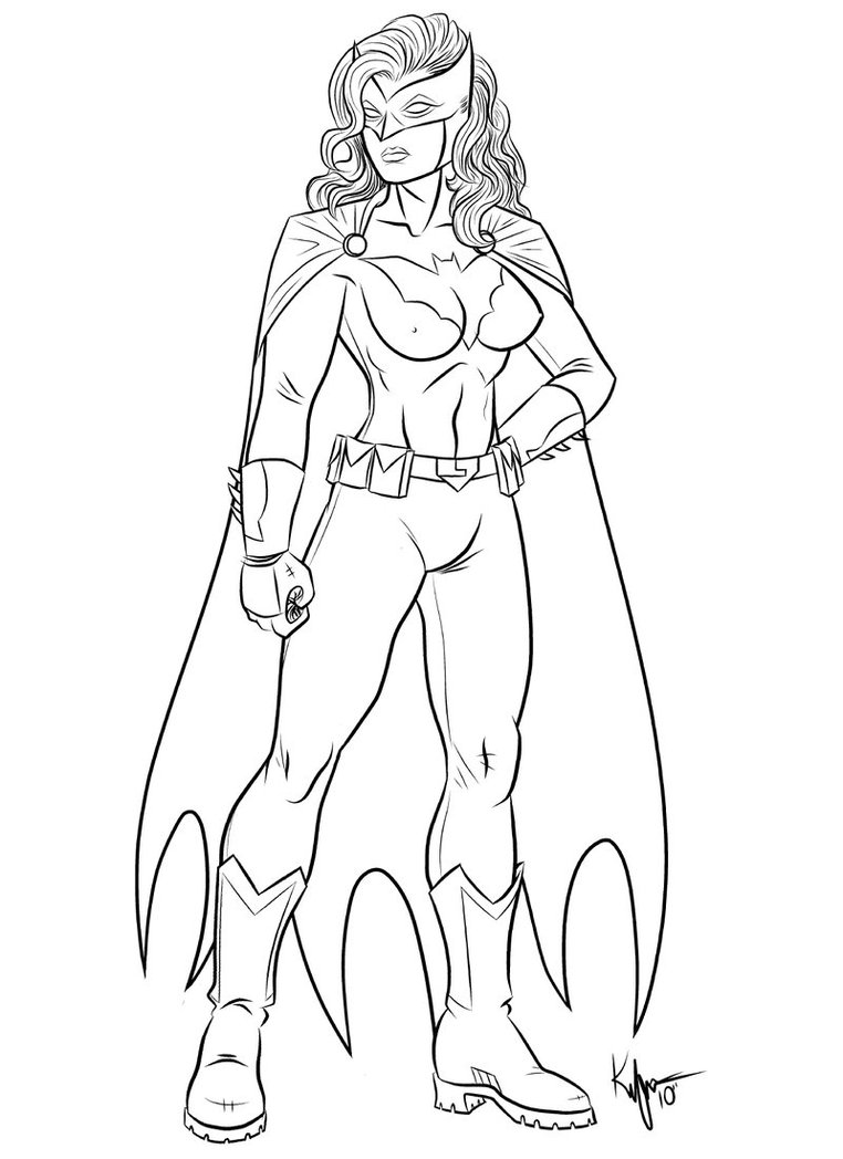 Found. coloring page images for 'Batwoman'. 
