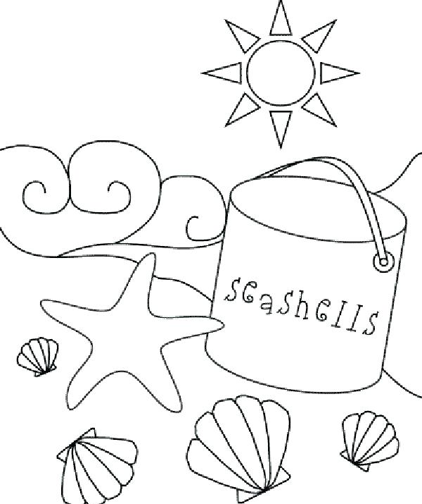 Beach Coloring Pages For Preschool - Coloring Pages 2019